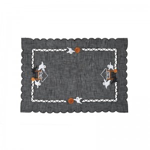 Xia Home Fashions Haunted House Embroidered Cutwork Placemat XIAH1083